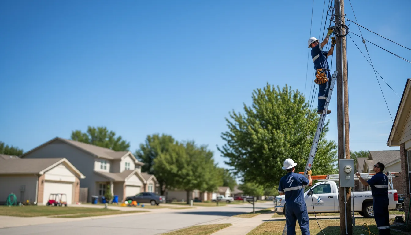 Residential electrician providing installation services in Toulon, IL